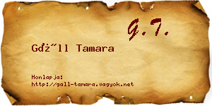 Gáll Tamara névjegykártya